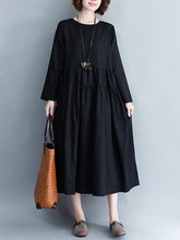 Casual Cotton Simple Long Dress